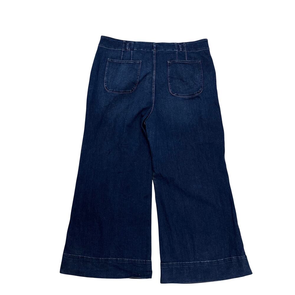 Anthropologie Maeve Corseted High Rise Wide Leg Jeans Plus sz 26W - Picture 3 of 11